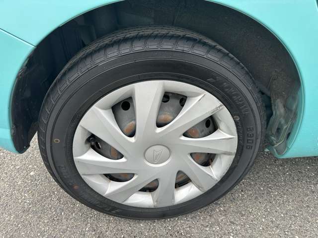 山が十分残っていますので、交換せずそのままお乗り頂けます。