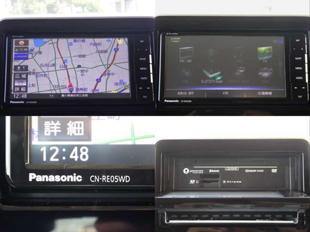 メモリーナビを装着しております！TV視聴やCD・DVD再生、Bluetooth機器接続等、幅広いオーディオに対応しております。