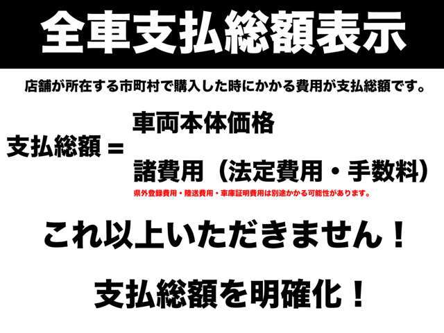 Aプラン画像：計算しやすい総額表示！