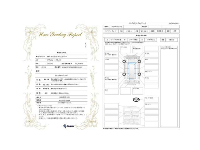 当社の車両は第三者機関にて鑑 定済みですのでご安心下さい。