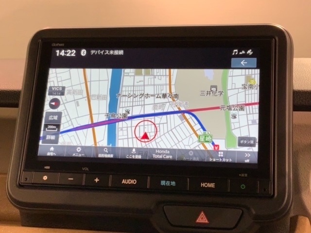 ギャザズナビ搭載です。知らない道も安心ですね！