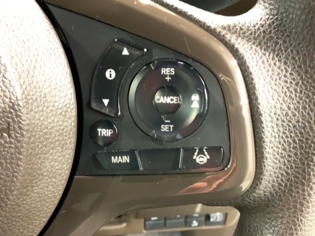 クルーズコントロールを装備しています。高速道路などで一定の速度で走ってくれるので運転が楽ですよ！速度を設定できますので、スピードの出しすぎにも注意できます。