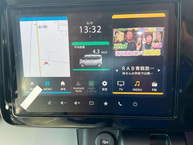 カーナビ付き！スマートフォンで地図アプリがあるとはいえ、ナビはとっさの時に便利ですよね♪