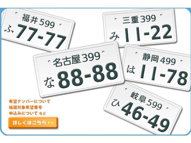 ☆希望ナンバー☆愛車のナンバー！思い出でにのこしましょう！！！好きな番号！語呂合わせ！縁起！ゲン担ぎ、ぞろ目！エンジェルナンバー！車両関係！誕生日・記念日！など！いかがでしょうか。