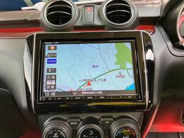 スズキ純正のパナソニック製8インチナビを装着！フルセグTVやCD、DVD、SD再生にも対応！