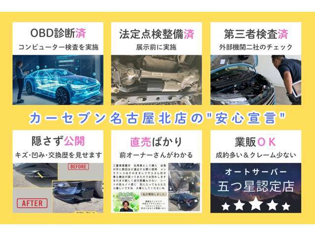 中古車業界の悪しき商慣習　当店は徹底排除