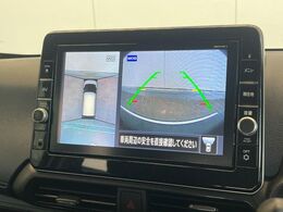 【アラウンドビューモニター】専用のカメラにより、上から見下ろしたような視点で360度クルマの周囲を確認することができます☆縦列駐車や幅寄せ時に活躍してくれます♪