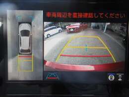 お車を上から見下ろしたような視点で駐車できる便利な全方位モニターも装備しています！