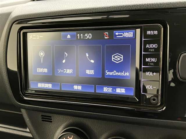 メモリーナビが付いています。初めて使用する方も安心して使えます♪ワンセグ、ブルートゥース付きです。