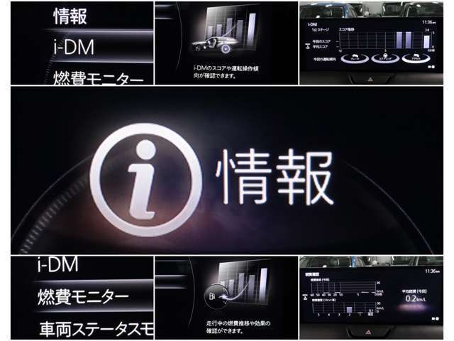 iDMといった運転スキル向上を支援するシステムも搭載され、燃費モニターと合わせて、車を通して運転技術アップ↑↑↑