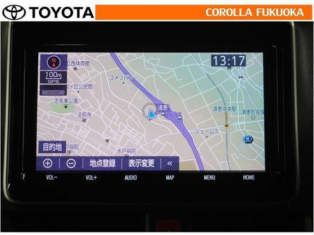 ナビゲーション付です、ナビがあるとやっぱり便利、スムーズに目的地近隣へ行けるのはとても安心します！