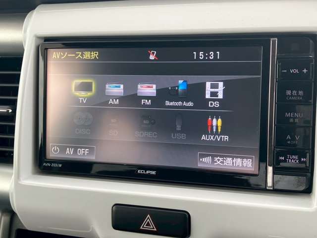 カロッツェリアナビ/フルセグTV/CD/DVD再生/Bluetooth/バックモニター/FM/AMラジオ