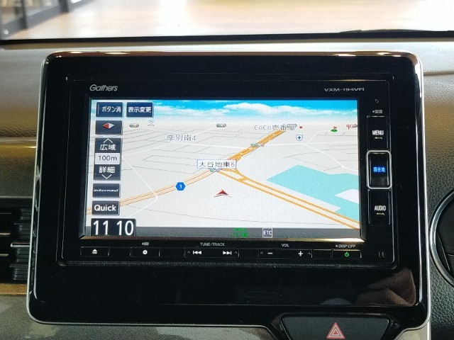 ■ナビはルート案内はもちろんですが、Bluetooth接続にも対応していますので、スマホの中の音楽を手軽に楽しむこともできます。