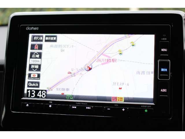 ナビはホンダ純正VXM-214VFi　フルセグTVやDVDも視聴出来ます。Bluetoothオーディオも接続可能。