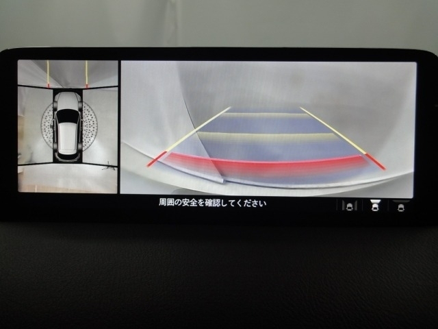 車両の前後左右に備えた計4つのカメラを活用し、車両を上方から俯瞰したようなトップビューを表示。さらに、リア・クロス・トラフィック・アラートやパーキングセンサーで、対象車両や物を検知して知らせます。