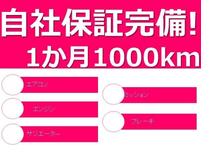 1か月の自社保証ございます。