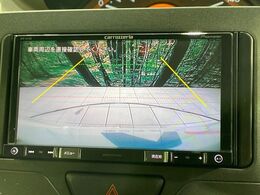 【バックカメラ】駐車時に後方がリアルタイム映像で確認できます。大型商業施設や立体駐車場での駐車時や、夜間のバック時に大活躍！運転スキルに関わらず、今や必須となった装備のひとつです！