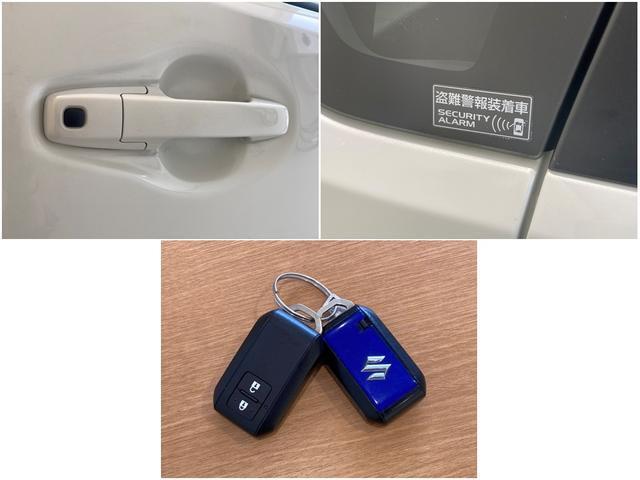 盗難の可能性があるときはクラクションとライトでお知らせする盗難警報装置付きです。