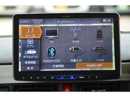 フルセグTV、HDMI/USB接続、Bluetooth接続、Amazon　Alexa搭載、Apple　CarPlay/Android　Autoでスマホアプリに対応＾＾