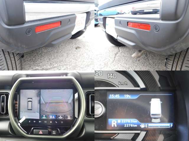 全方位カメラとあわせて、バックソナー付きなので駐車も安心！