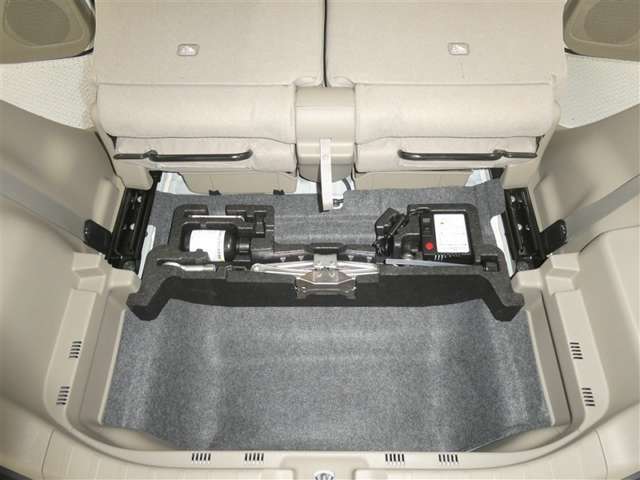 【ジャッキやパンク修理キット】タイヤ交換には必需品ですね！万が一に役立つ工具です。緊急時に備え、使い方をしっかり覚えておきましょう。