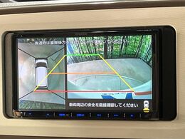 【パノラマモニター】専用のカメラにより、上から見下ろしたような視点で360度クルマの周囲を確認することができます☆死角部分も確認しやすく、狭い場所での切り返しや駐車もスムーズに行えます。