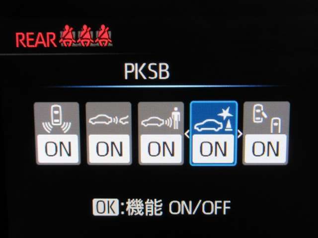 パーキングサポートブレーキ付きです。