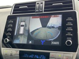 【パノラミックビューモニター】専用のカメラにより、上から見下ろしたような視点で360度クルマの周囲を確認することができます☆死角部分も確認しやすく、狭い場所での切り返しや駐車もスムーズに行えます。