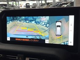 【パノラミックビューモニター】専用のカメラにより、上から見下ろしたような視点で360度クルマの周囲を確認することができます☆死角部分も確認しやすく、狭い場所での切り返しや駐車もスムーズに行えます。