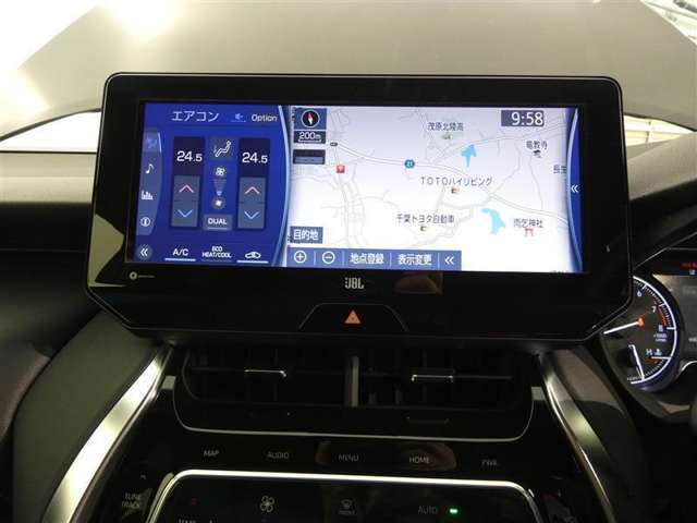 【ディスプレイオーディオ】・・・大型ディスプレイに各種オーディオ機能（AM/FMチューナー、Bluetooth対応）とスマートフォン連携機能を搭載。