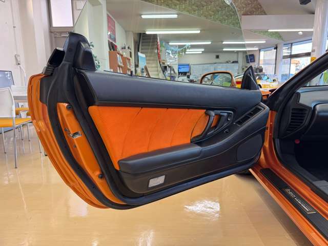 ドアライニングもTypeS TypeS・Zero専用になっており、パンチングメッシュのアルカンターラパッドで仕立てられております。