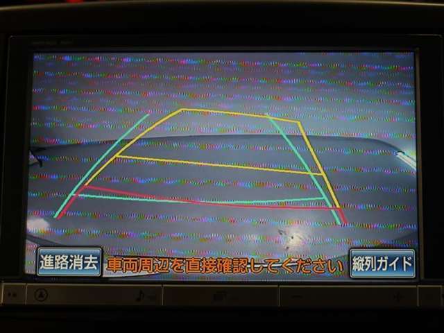 バックガイドモニターで、後方を確認しながら安心して駐車することができます。運転初心者も熟練者も必須の機能ですよ！