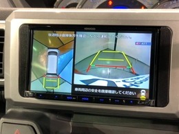 全方位モニターがついています！　車の周囲を360°安全確認できるので、普段の駐車はもちろんの事、縦列駐車や幅寄せの際にも活躍してくれますよ。