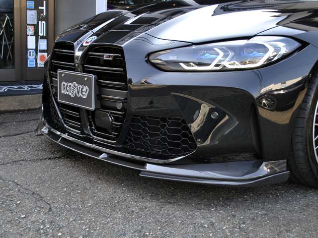 3Dデザイン　左右つながったリップスポイラーにスプリッターを追加！！カーボンフロントリップスポイラーセット　メーカー定価381,700<span class=