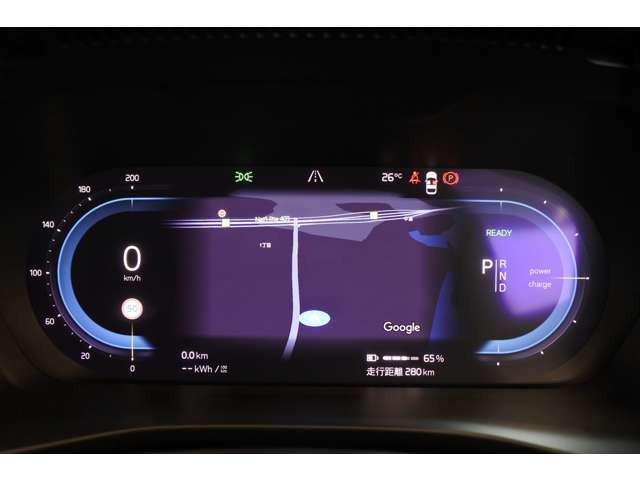 12.3インチの液晶スピードメーターには、精細な「地図」を表示可能です。視線を変えることなく、ナビが確認できます。