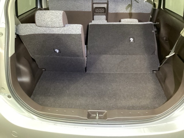 左右分離ですので、いろいろな形の荷物が積めます。