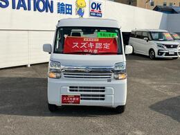 エブリイジョインターボ入荷しました！4WD車・オーディオレス仕様車でキーレスプッシュスタートシステムや衝突被害軽減ブレーキ、フロントドライブレコーダー・パワーウインドーなどを装備した一台です！