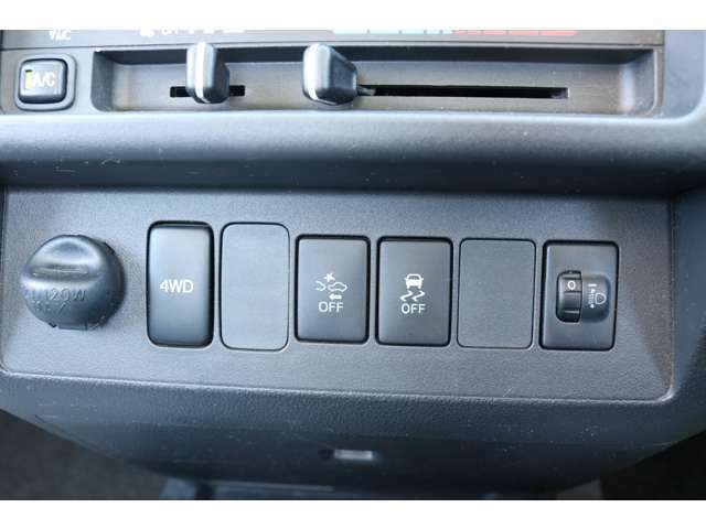 4WDへの切り替えはボタンで行えるパートタイム4WDとなっております。