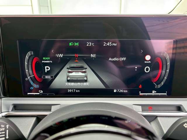 見やすいフルデジタル画面！