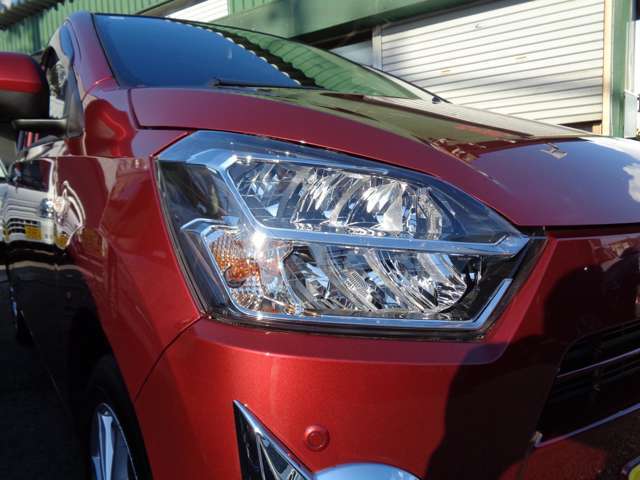 LEDヘッドライトで視界良好です