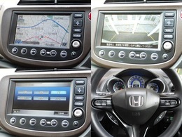 【ホンダ純正HDDHDDナビ】オーディオ接続可！リアカメラ＆ステアリングリモコン付です(^^♪