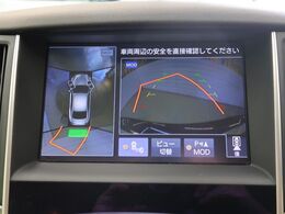 【アラウンドビューモニター】専用のカメラにより、上から見下ろしたような視点で360度クルマの周囲を確認することができます☆死角部分も確認しやすく、狭い場所での切り返しや駐車もスムーズに行えます。