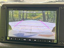 【バックカメラ】駐車時に後方がリアルタイム映像で確認できます。大型商業施設や立体駐車場での駐車時や、夜間のバック時に大活躍！運転スキルに関わらず、今や必須となった装備のひとつです！