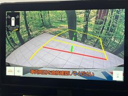 【バックカメラ】駐車時に後方がリアルタイム映像で確認できます。大型商業施設や立体駐車場での駐車時や、夜間のバック時に大活躍！運転スキルに関わらず、今や必須となった装備のひとつです！