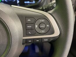 【アダプティブクルーズコントロール】高速道路での長距離走行が楽に！！自動で速度を保つクルーズコントロールが、衝突軽減システムと連携し、前方の車両を感知して車間を保つように速度調節してくれます！！