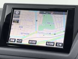 【純正ナビ】専用設計で車内の雰囲気にマッチしたナビが装備されています！利用時のマップ表示は見やすく、いつものドライブがグッと楽しくなります！