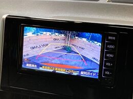 【バックカメラ】駐車時に後方がリアルタイム映像で確認できます。大型商業施設や立体駐車場での駐車時や、夜間のバック時に大活躍！運転スキルに関わらず、今や必須となった装備のひとつです！