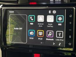 【9型ディスプレイオーディオ】お手持ちのスマートフォンとの連携で、ナビや音楽再生など各種アプリを使用可能。スマホに近い感覚でお使いいただけます♪