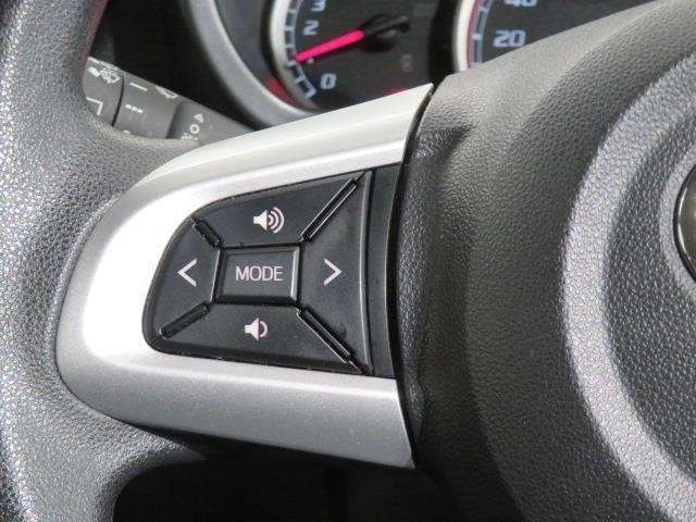 【ステアリングスイッチ】左です。ハンドルから手を離さず、運転に集中したまま手元でオーディオ操作等ができます。