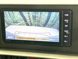 【バックカメラ】駐車時に後方がリアルタイム映像で確認できます。大型商業施設や立体駐車場での駐車時や、夜間のバック時に大活躍！運転スキルに関わらず、今や必須となった装備のひとつです！